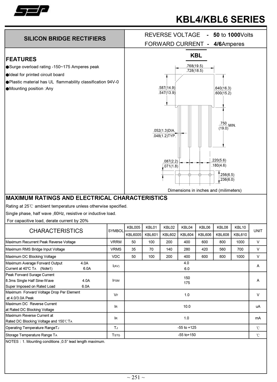 kbl606 整流桥 6a600v 圆脚桥堆